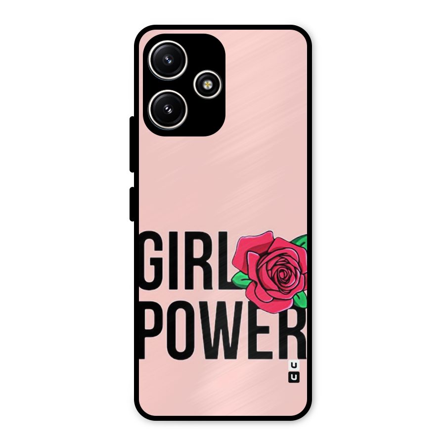 Girl Power Metal Back Case for Redmi 12 5G