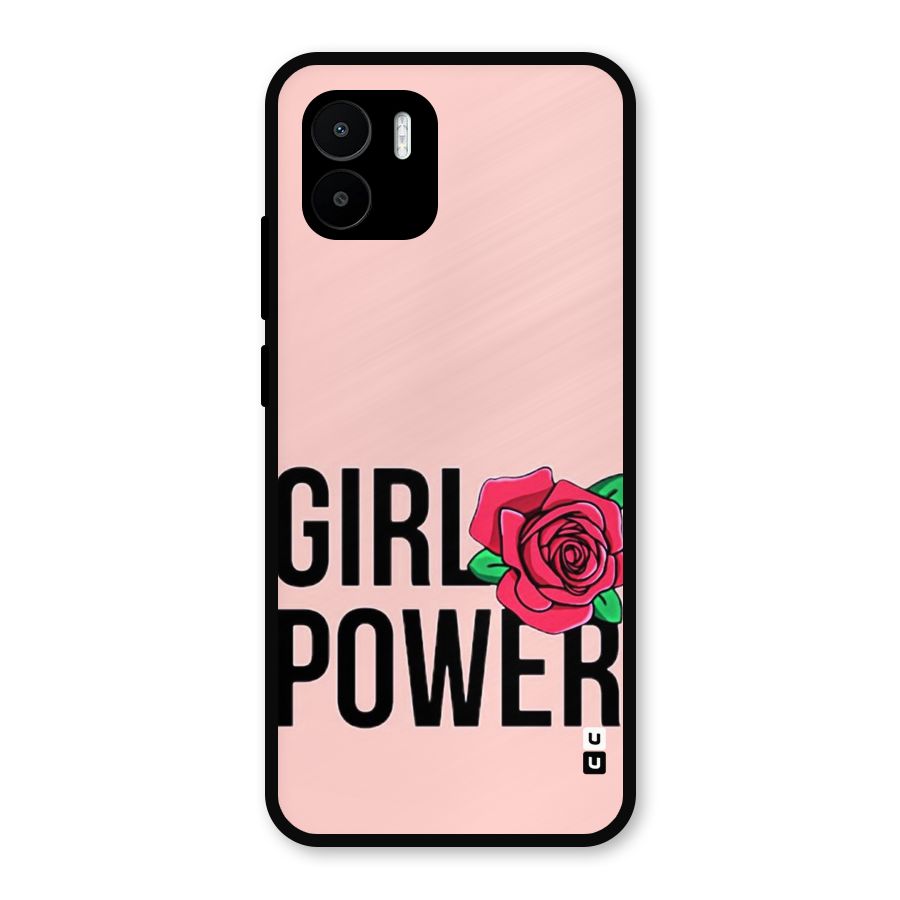 Girl Power Metal Back Case for Redmi A2