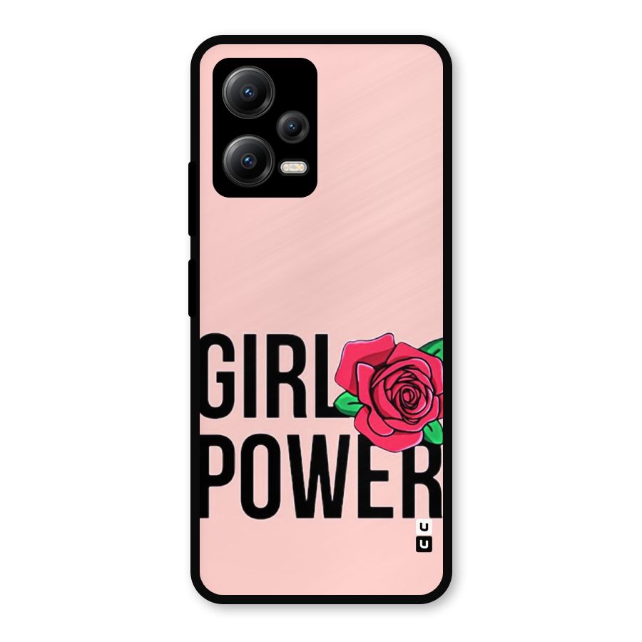 Girl Power Metal Back Case for Redmi Note 12 5G