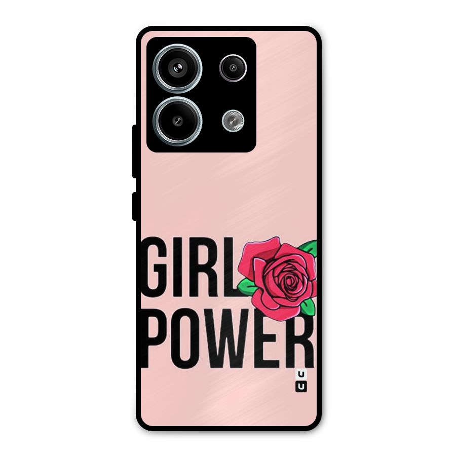 Girl Power Metal Back Case for Redmi Note 13 Pro 5G