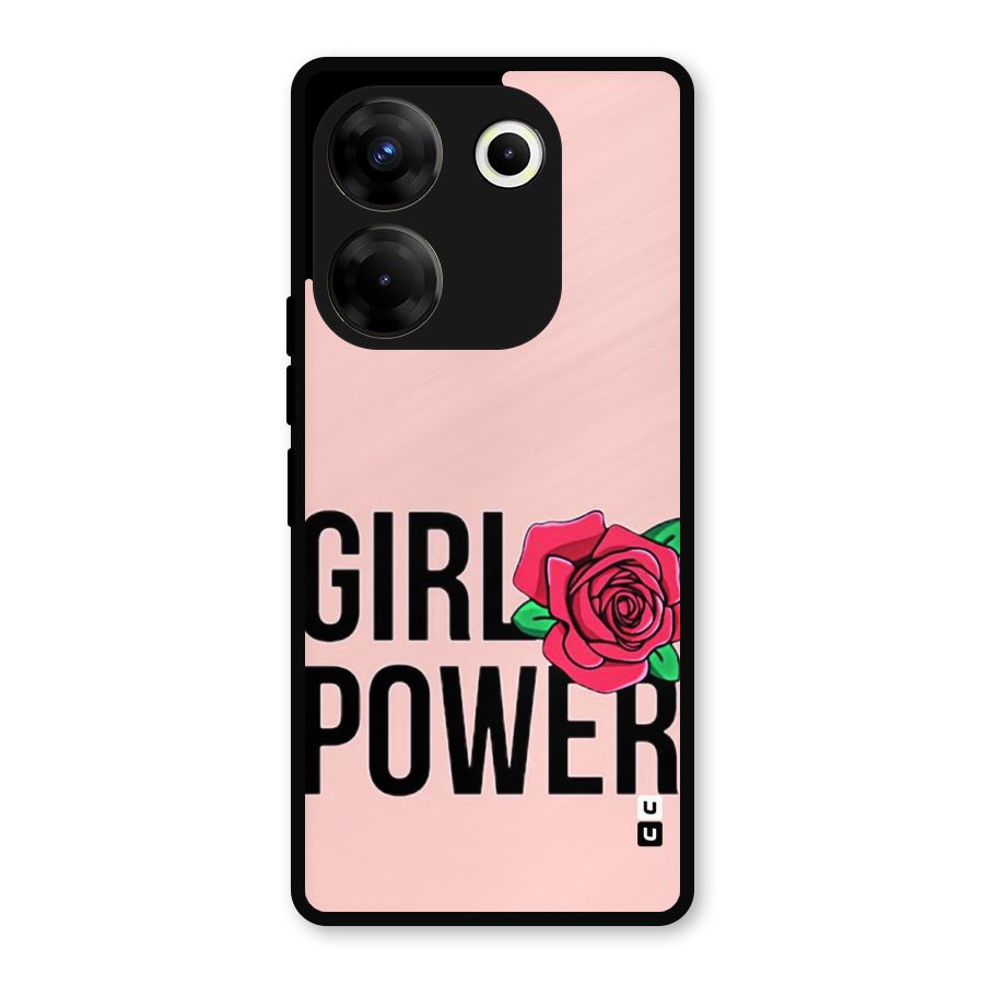 Girl Power Metal Back Case for Tecno Camon 20 Pro