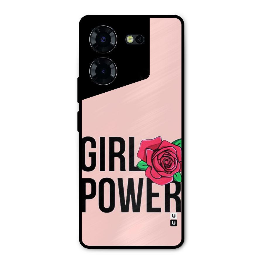 Girl Power Metal Back Case for Tecno Pova 5 Pro 5G
