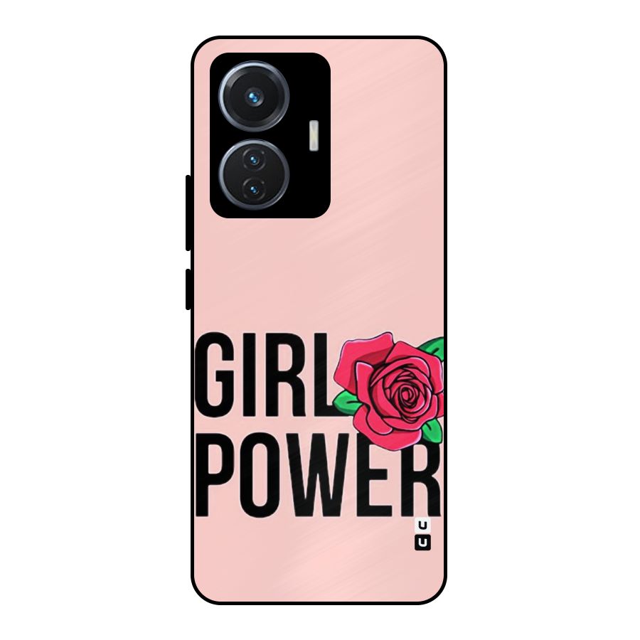 Girl Power Metal Back Case for Vivo T1 44W