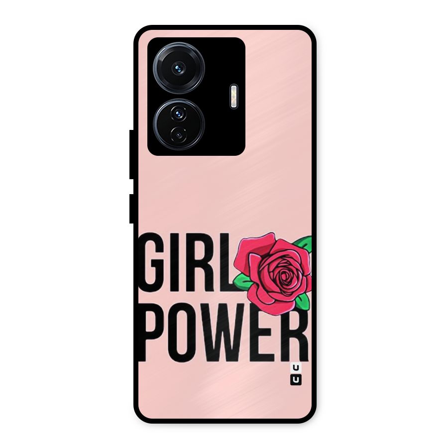 Girl Power Metal Back Case for Vivo T1 Pro