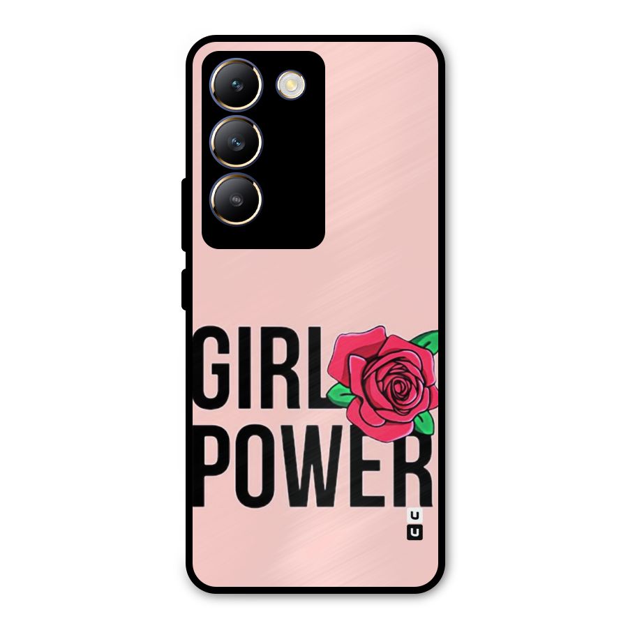 Girl Power Metal Back Case for Vivo T3 5G