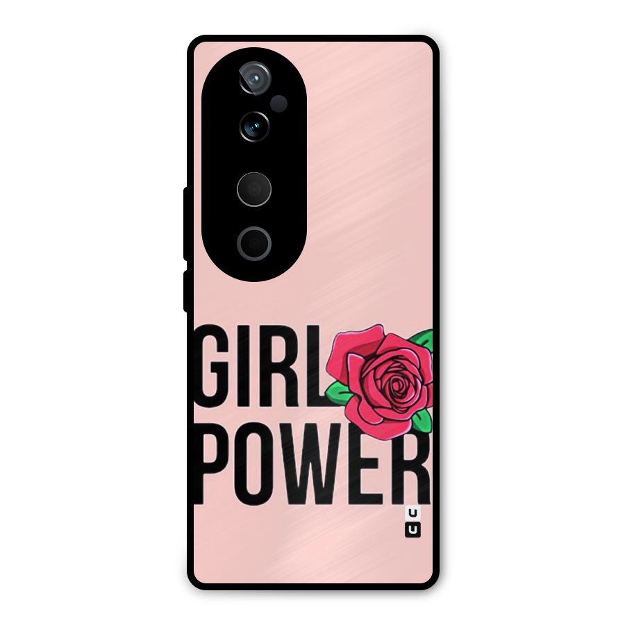 Girl Power Metal Back Case for Vivo T3 Ultra