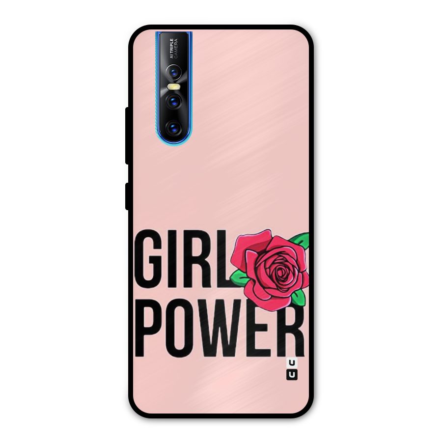 Girl Power Metal Back Case for Vivo V15 Pro
