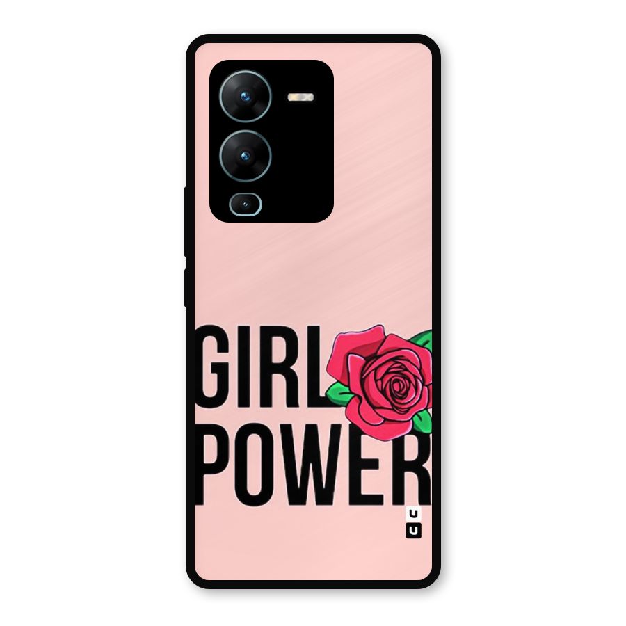 Girl Power Metal Back Case for Vivo V25 Pro