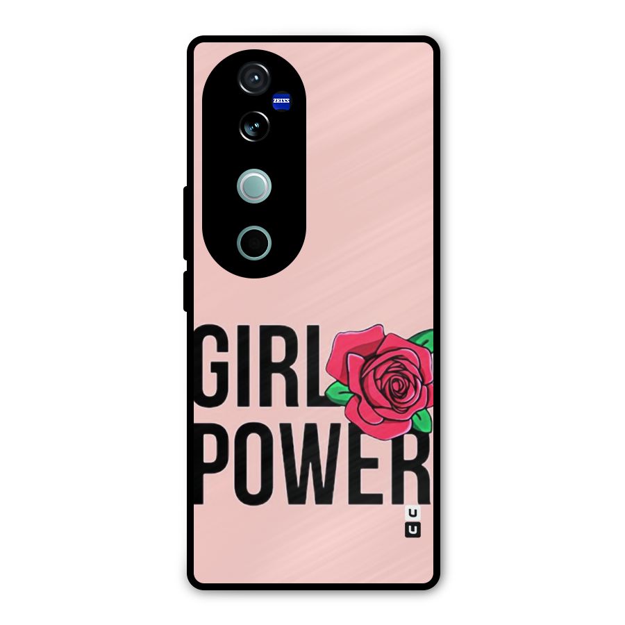 Girl Power Metal Back Case for Vivo V40