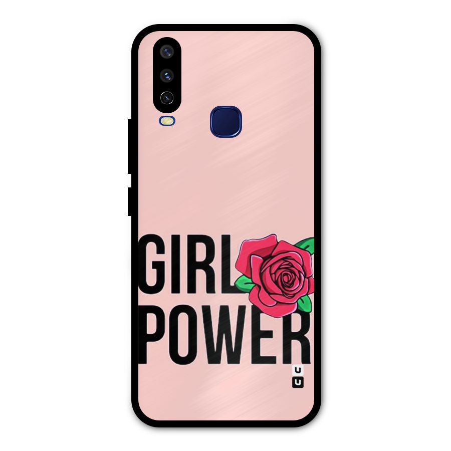 Girl Power Metal Back Case for Vivo Y15