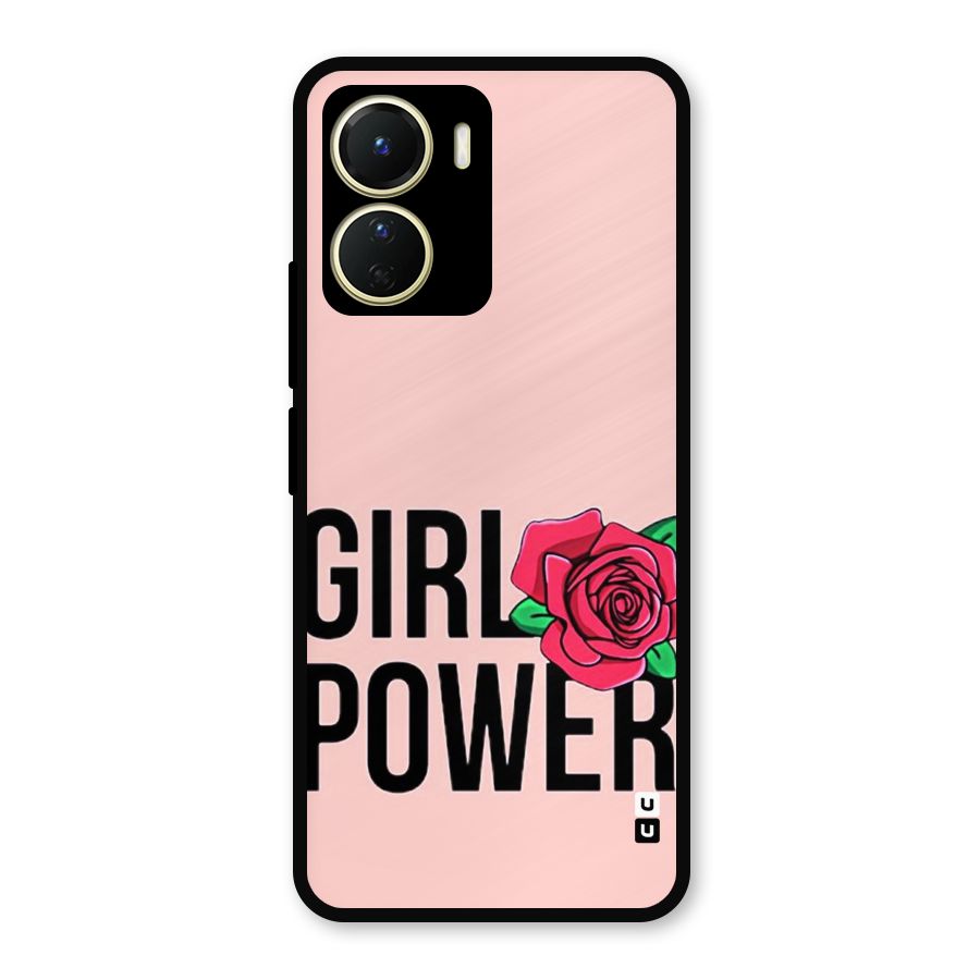 Girl Power Metal Back Case for Vivo Y16