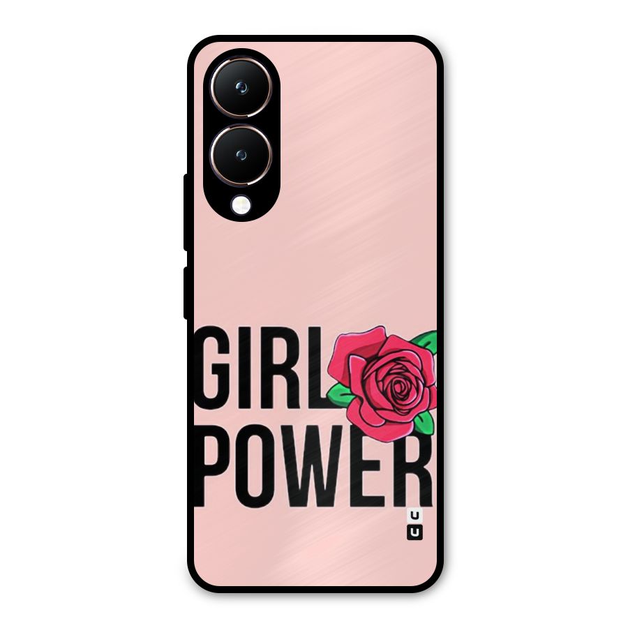 Girl Power Metal Back Case for Vivo Y28