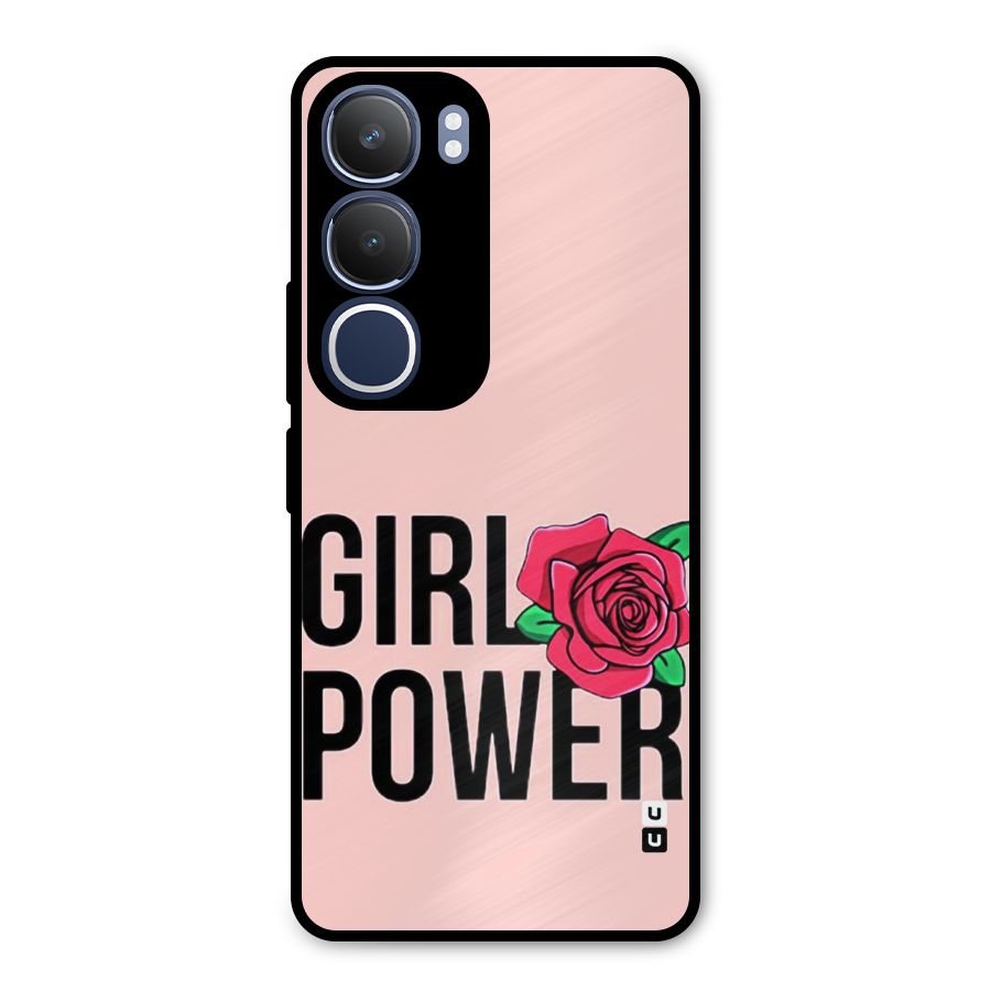 Girl Power Metal Back Case for Vivo Y29