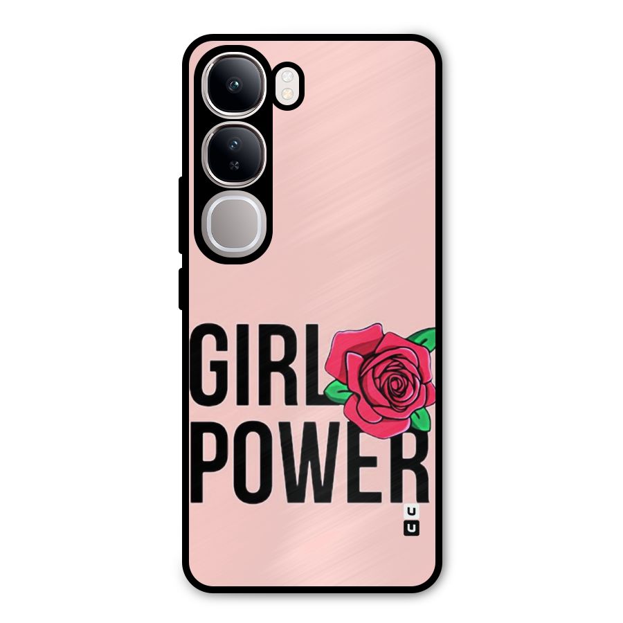 Girl Power Metal Back Case for Vivo Y300