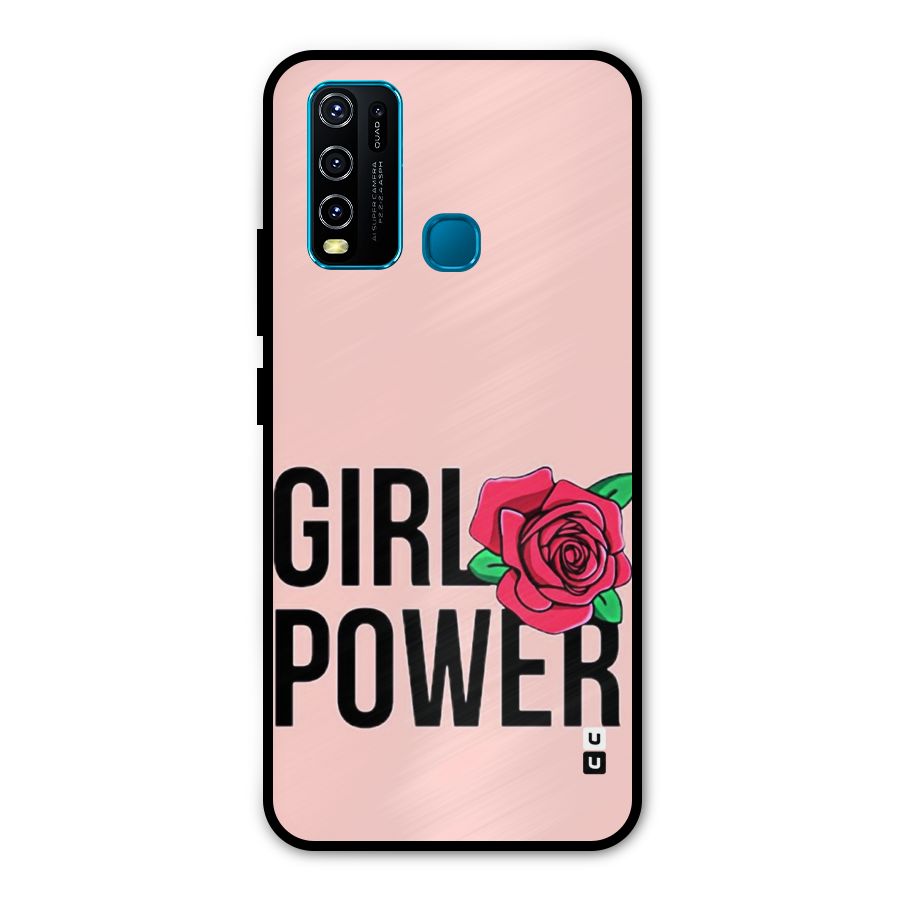 Girl Power Metal Back Case for Vivo Y50