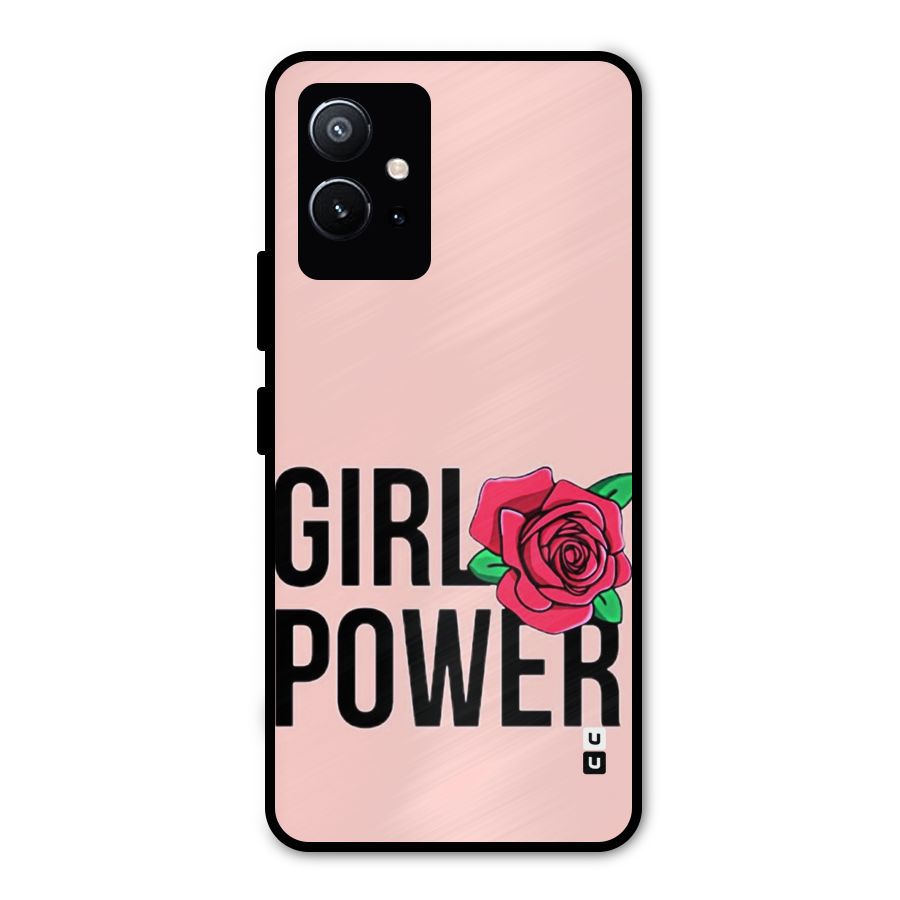 Girl Power Metal Back Case for Vivo Y75 5G