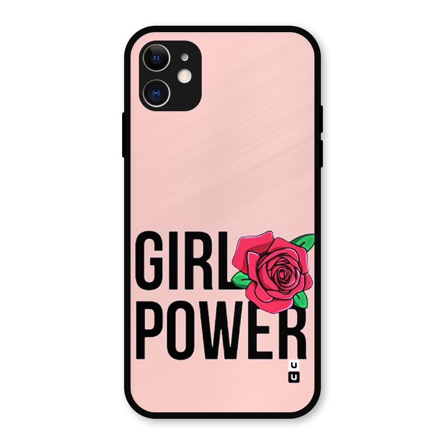 Girl Power Metal Back Case for iPhone 11