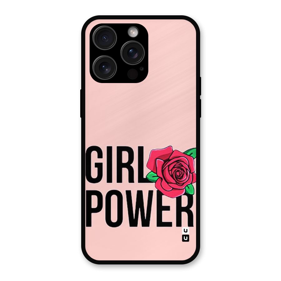 Girl Power Metal Back Case for iPhone 15 Pro Max