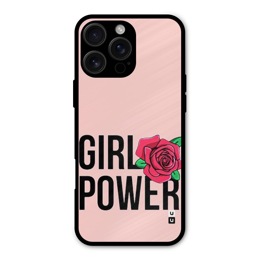 Girl Power Metal Back Case for iPhone 16 Pro Max