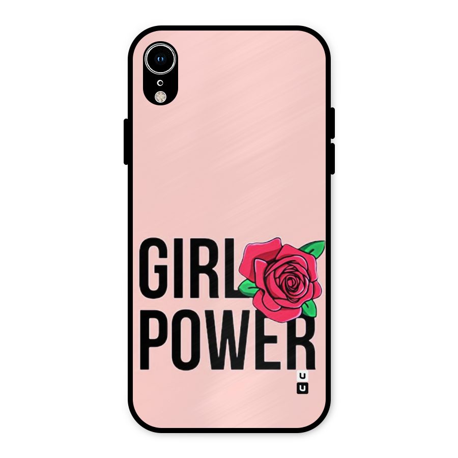 Girl Power Metal Back Case for iPhone XR