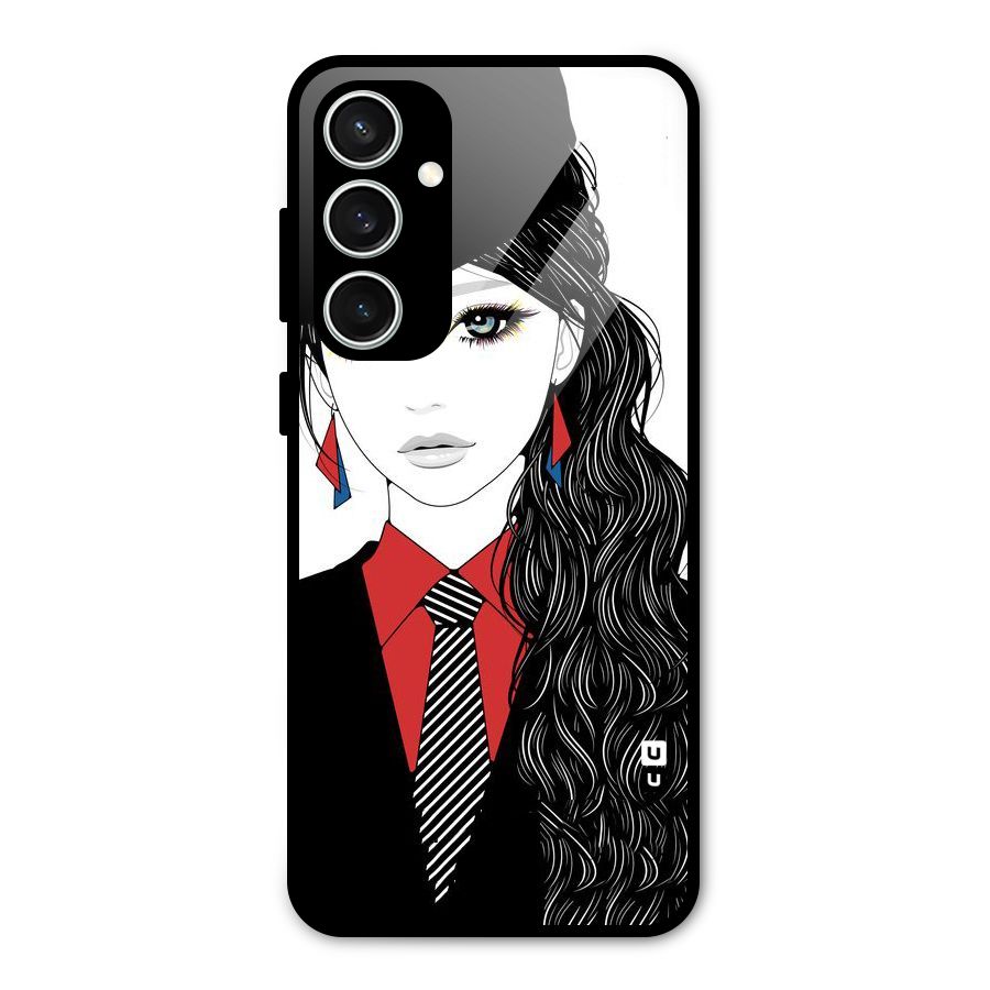 Girl Tie Glass Back Case for Galaxy S23 FE