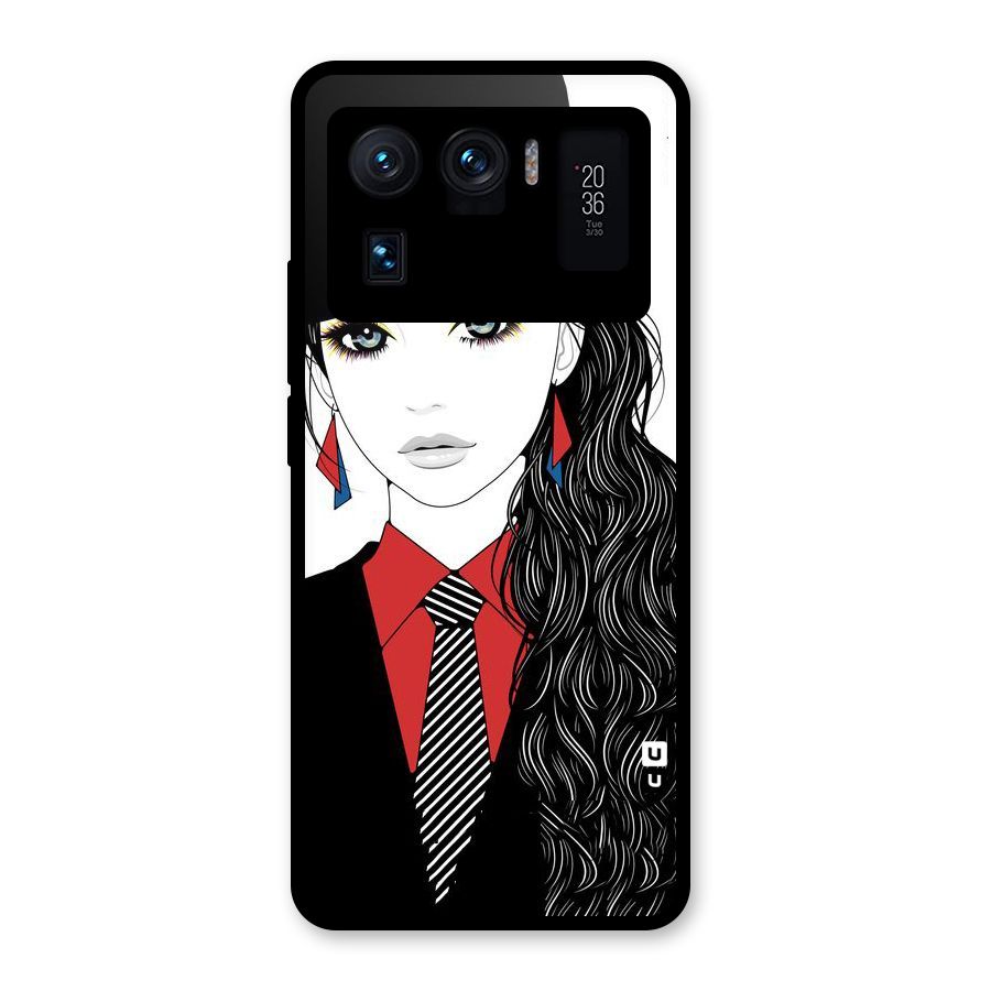 Girl Tie Glass Back Case for Mi 11 Ultra