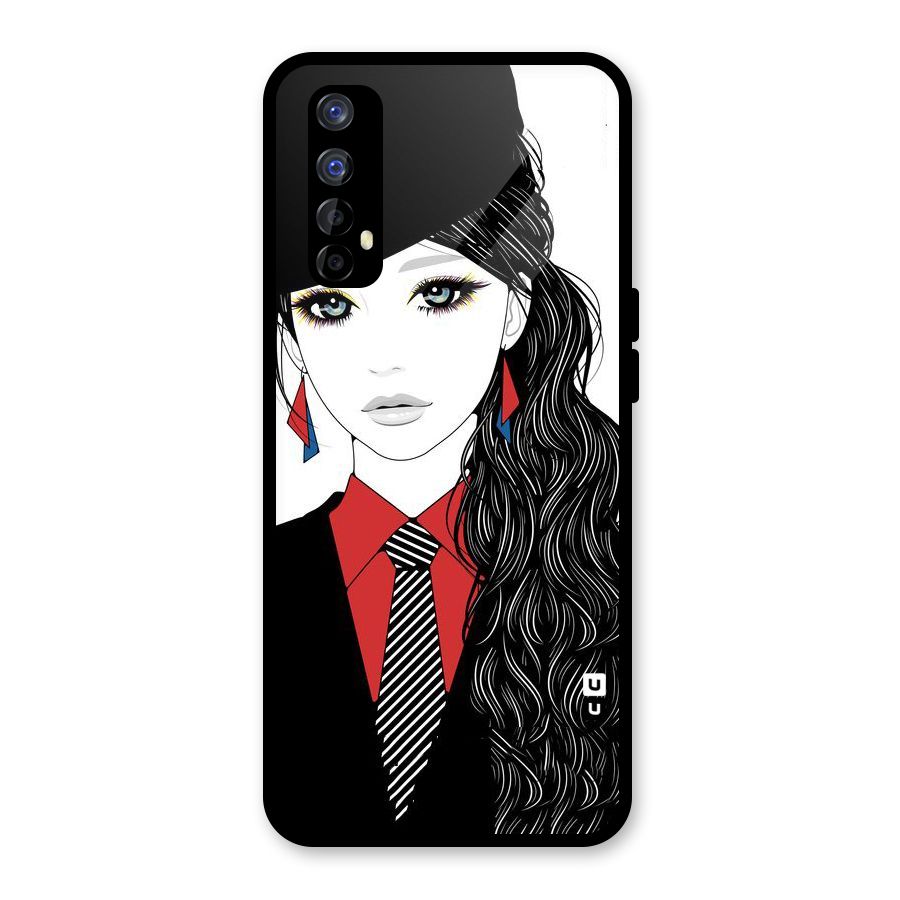 Girl Tie Glass Back Case for Realme Narzo 20 Pro