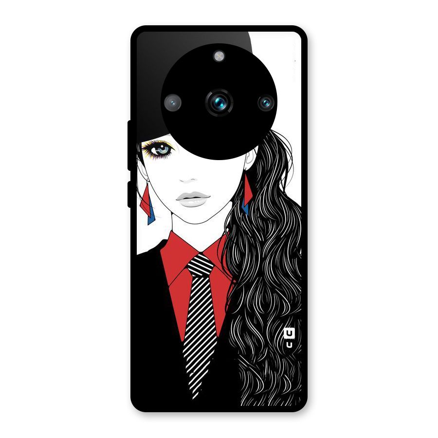 Girl Tie Glass Back Case for Realme Narzo 60 Pro
