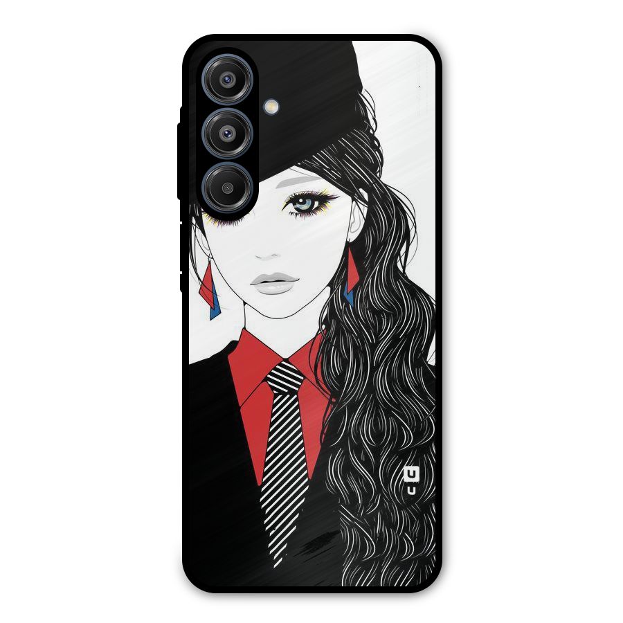 Girl Tie Metal Back Case for Galaxy A16 5G