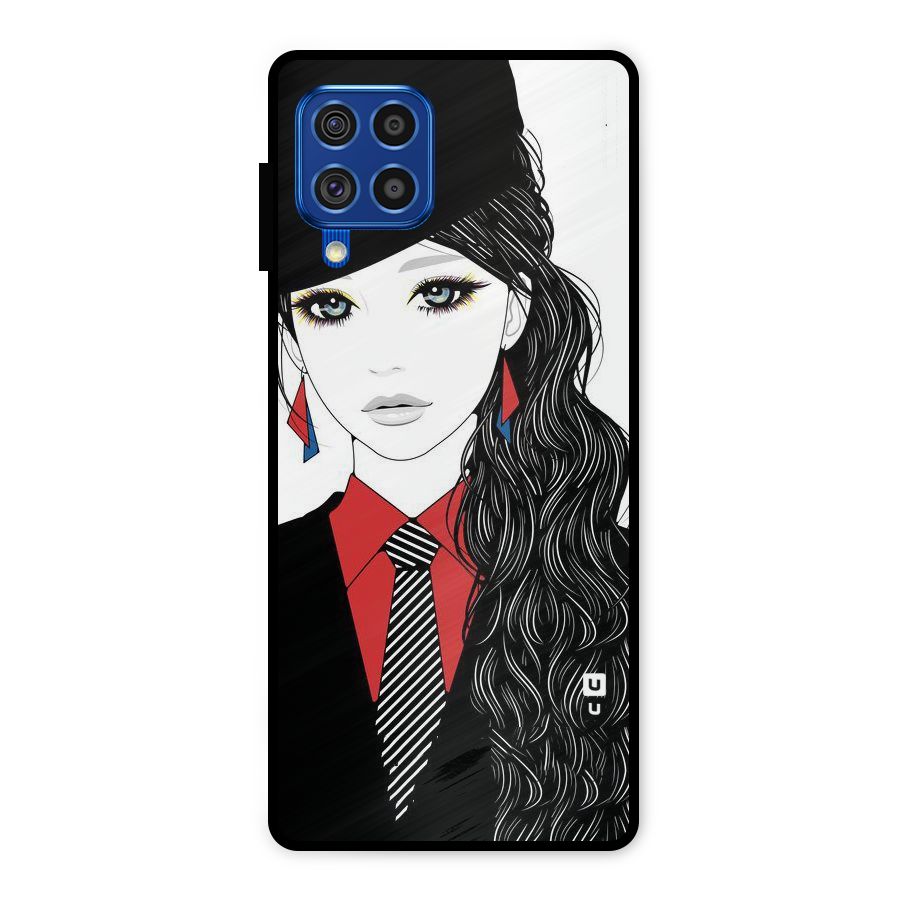 Girl Tie Metal Back Case for Galaxy F62