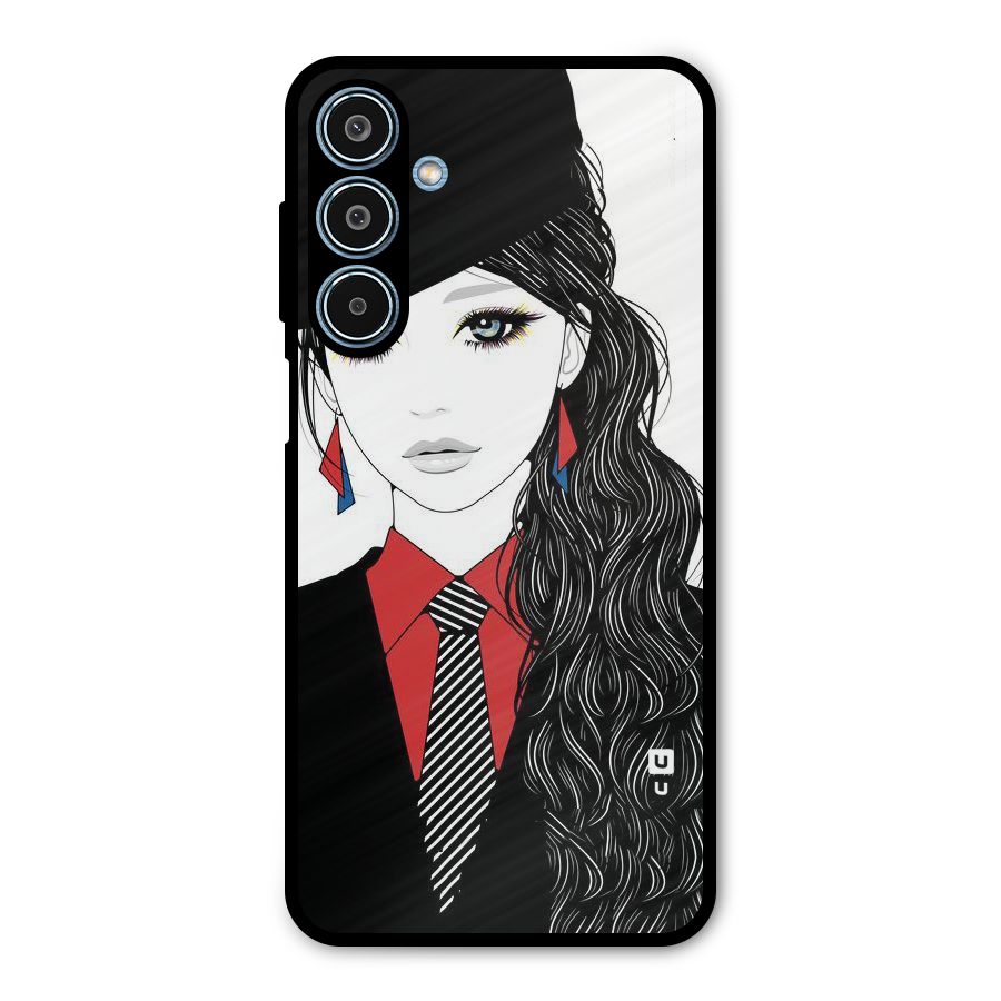 Girl Tie Metal Back Case for Galaxy M35