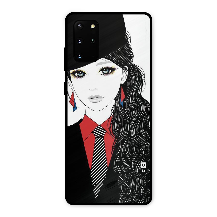 Girl Tie Metal Back Case for Galaxy S20 Plus