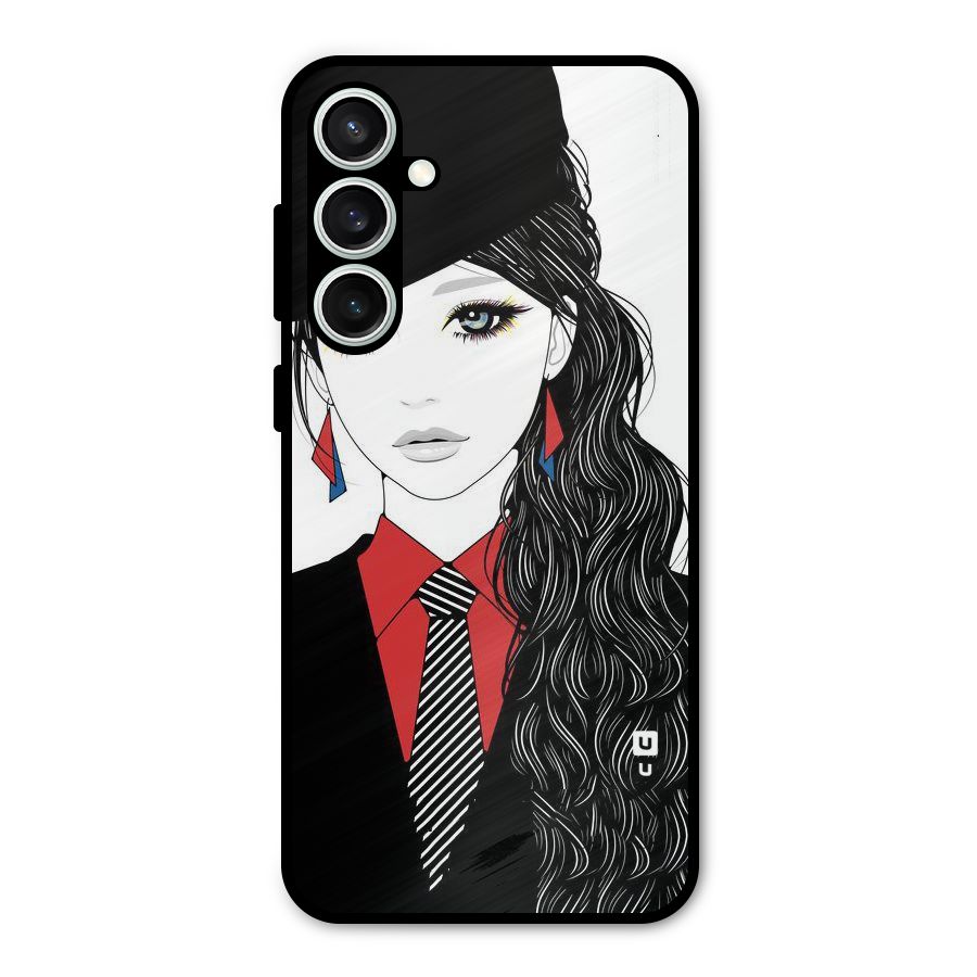 Girl Tie Metal Back Case for Galaxy S23 FE