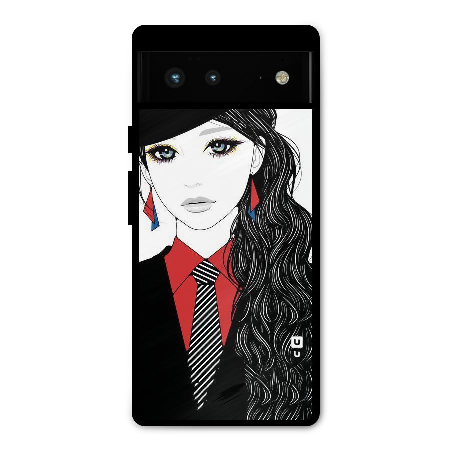 Girl Tie Metal Back Case for Google Pixel 6