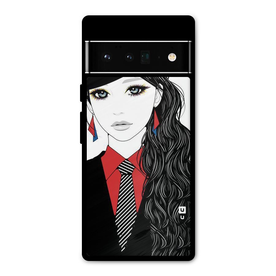 Girl Tie Metal Back Case for Google Pixel 6 Pro