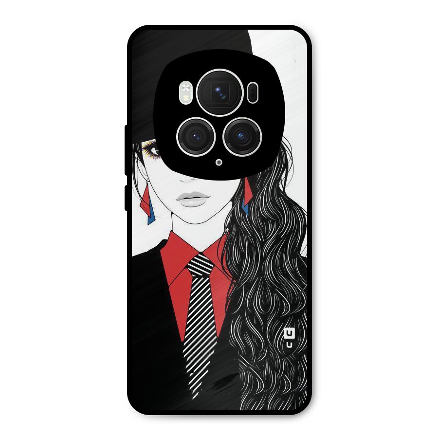 Girl Tie Metal Back Case for Honor Magic6 Pro