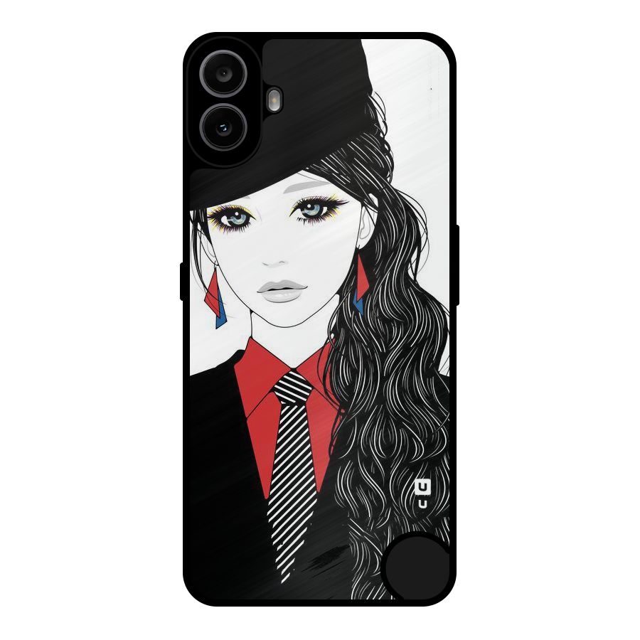 Girl Tie Metal Back Case for Nothing CMF Phone 1