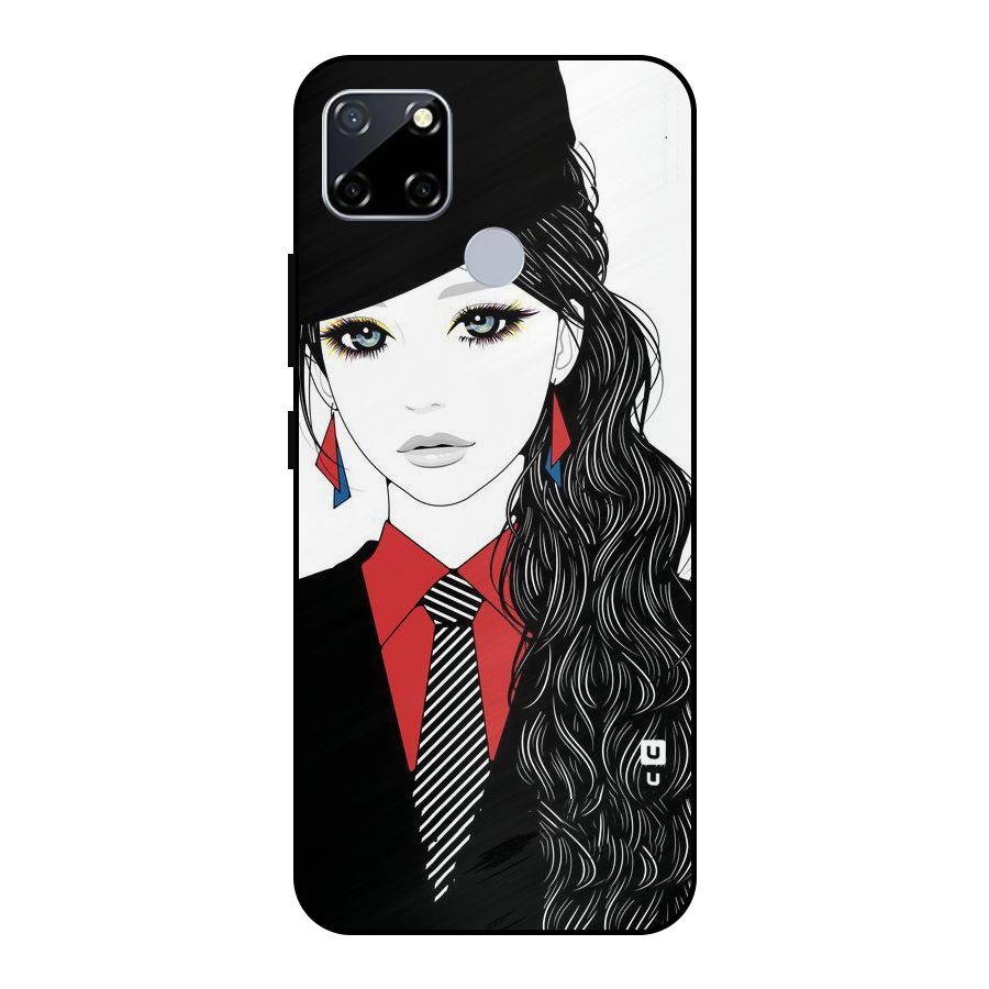 Girl Tie Metal Back Case for Realme Narzo 20