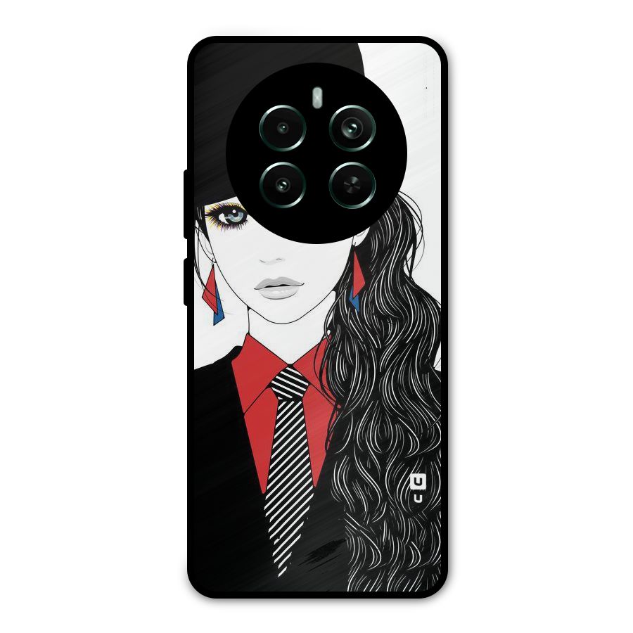 Girl Tie Metal Back Case for Realme Narzo 70 Pro