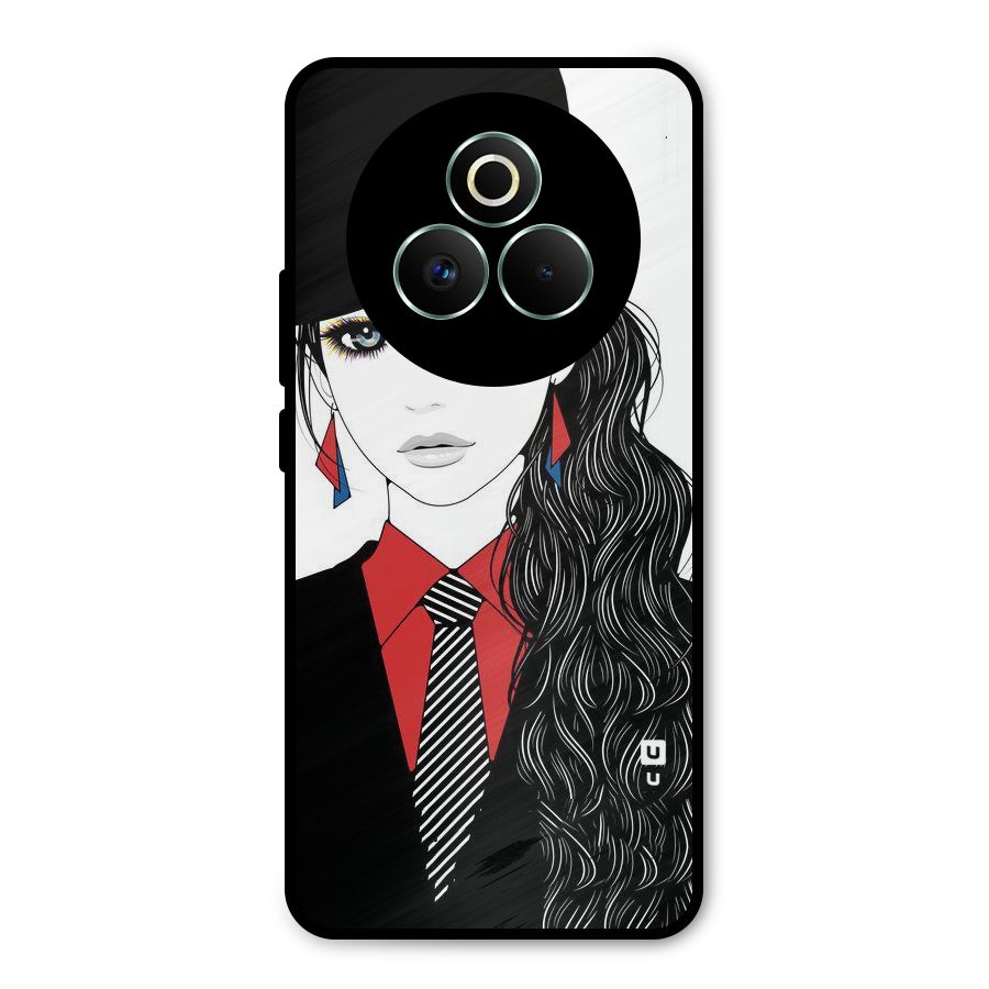 Girl Tie Metal Back Case for Realme P3 Pro