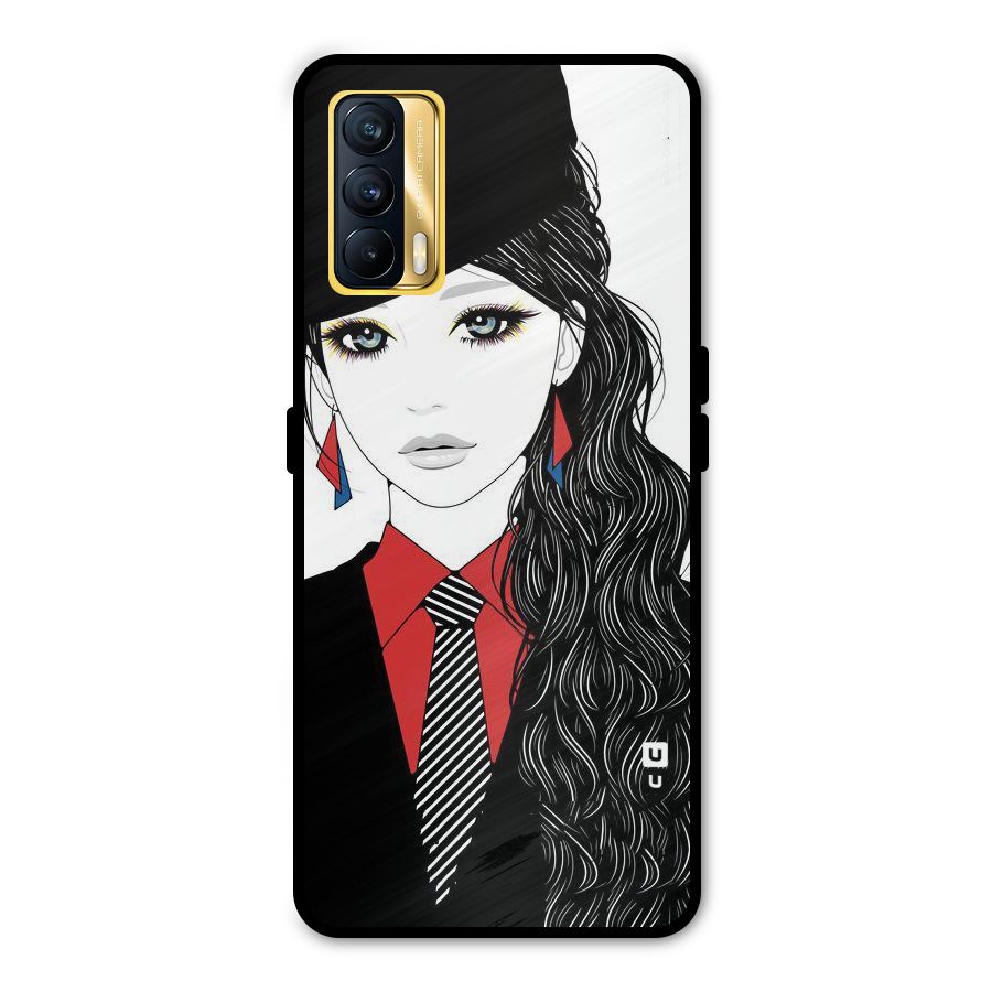 Girl Tie Metal Back Case for Realme X7