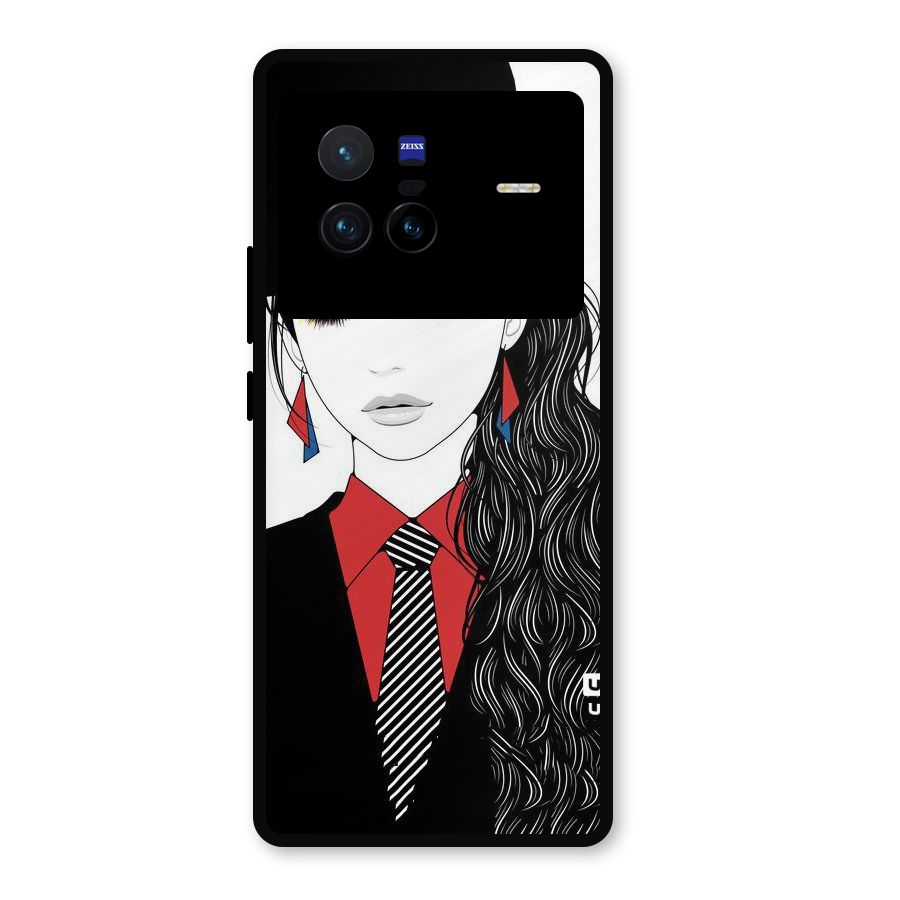 Girl Tie Metal Back Case for Vivo X80