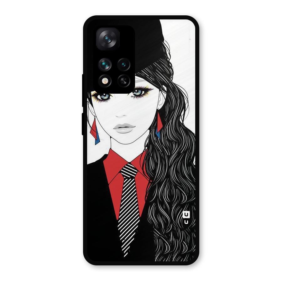 Girl Tie Metal Back Case for Xiaomi 11i Hypercharge 5G
