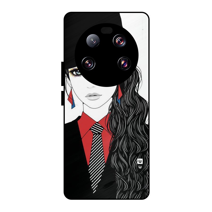 Girl Tie Metal Back Case for Xiaomi 13 Ultra