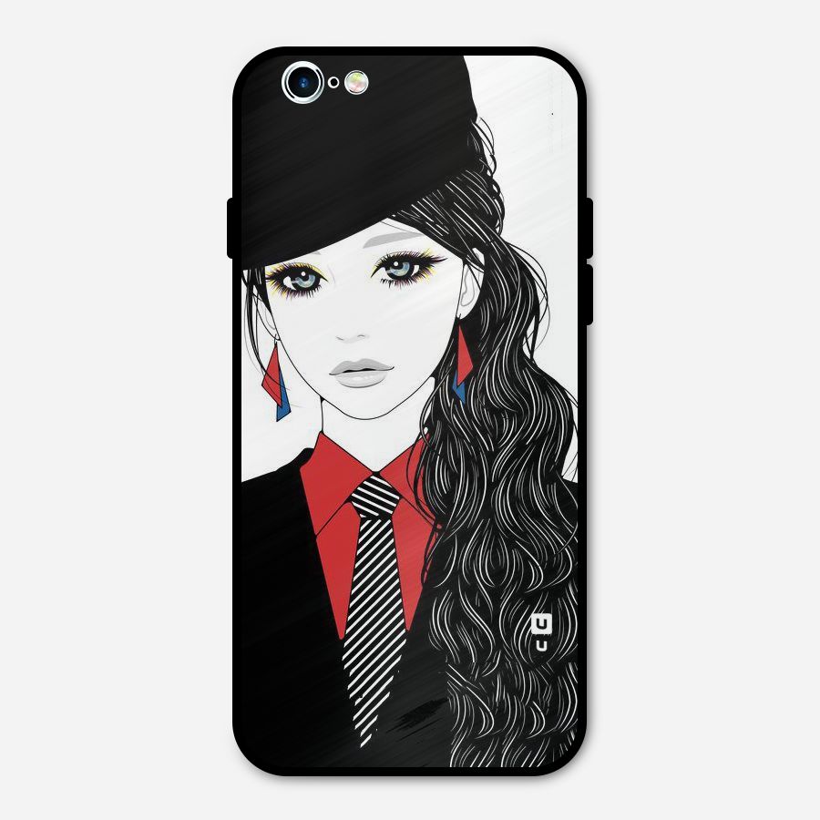 Girl Tie Metal Back Case for iPhone 6 6s