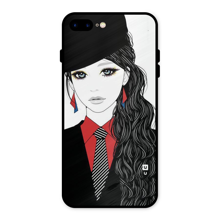 Girl Tie Metal Back Case for iPhone 8 Plus