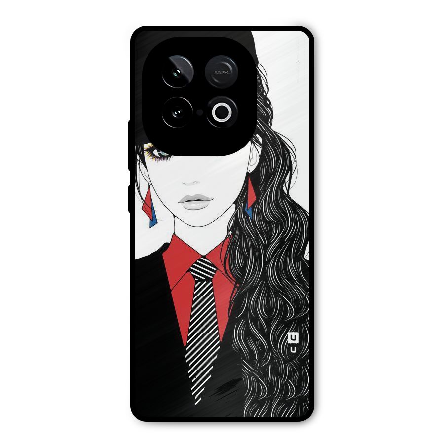 Girl Tie Metal Back Case for iQOO Neo 10