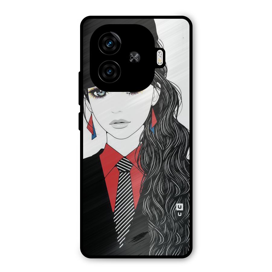 Girl Tie Metal Back Case for iQOO Neo 10R