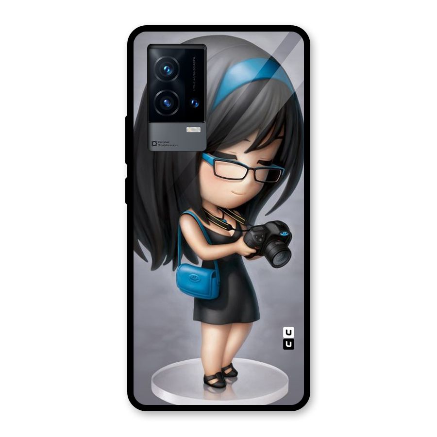 Girl With Camera Glass Back Case for iQOO 9 5G