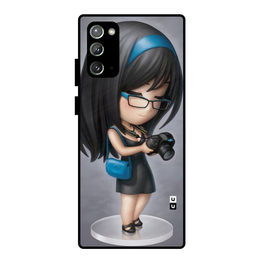 Girl With Camera Metal Back Case for Galaxy Note 20